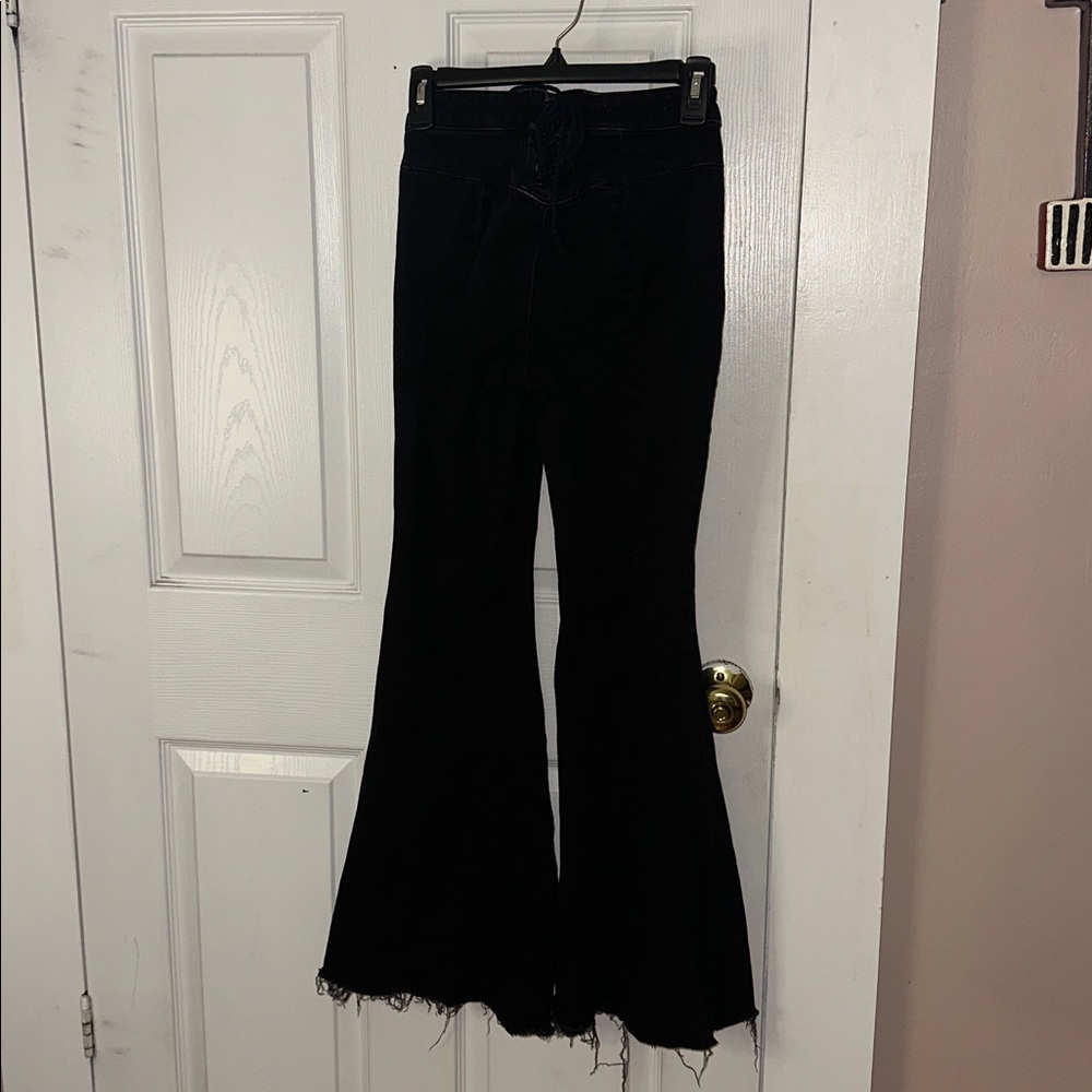 Free People's We The Free FitnFlare Jeans with Corset style Back - Picture 4 of 7